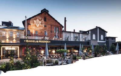 Außenansicht der Brauerei Maisel & Friends in Bayreuth