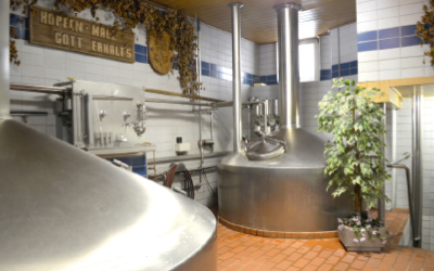 Sudkessel in der Brauerei Hütten Warmensteinach
