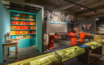 Ausstellung zur Metzgerei und Gewürzverarbeitung im Gewürzmuseum.