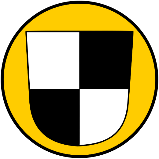 Wegemarkierung der Markgrafenrunde im Fichtelgebirge.