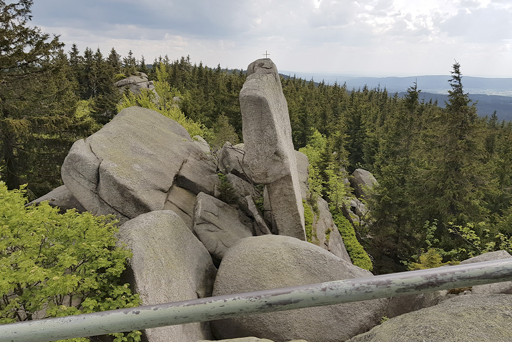 Granitfelsen am Nusshardt mit Aussicht